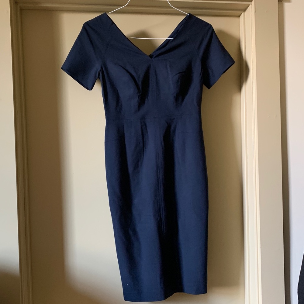Banana Republic light-weight navy wool dress